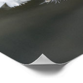 浮いているガチョウの羽 ポスター (角)