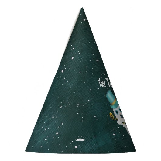 浮おもしろい上幽霊着用ブルートップハットスカル パーティーハット (左)