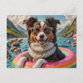 浮おもしろい動旅行にオーストラリア ポストカード (正面)