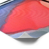 浮お洒落数々の色の傘 ポスター (角)