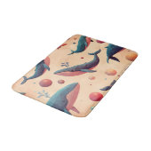 浮お洒落鯨 バスマット (アングル)