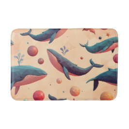 浮お洒落鯨 バスマット