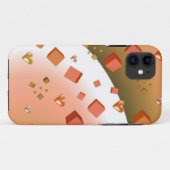 浮かぶキューブとハート Case-Mate iPhoneケース (裏面(横))