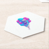浮かぶドクロがおもしろい Up+and+Bone ペーパーコースター (アングル)