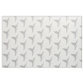 浮かぶハチドリのプリント ファブリック (ファットクウォーター)