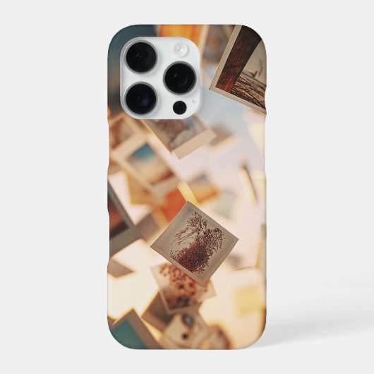 浮かぶポラロイドの思い出 iPhoneケース (裏面)
