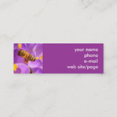 浮かぶ蜂の~のプロフィールカード スキニー名刺 (裏面)