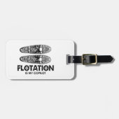 浮きは私のコパイロットのスノーシュー ラゲッジタグ (正面横)