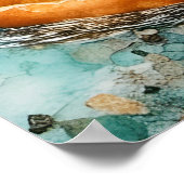 浮きドーナツで休暇を過ごすオッター ポスター (角)