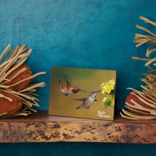 浮きハチドリ フォトプラーク (側面)