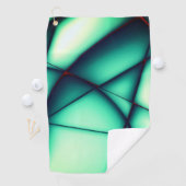 浮き上がった形のない切り出し、緑から緑がかったベージュ ゴルフタオル (インサイチュ)