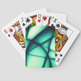 浮き上がった形のない切り出し、緑から緑がかったベージュ トランプ