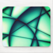 浮き上がった形のない切り出し、緑から緑がかったベージュ マウスパッド (正面)