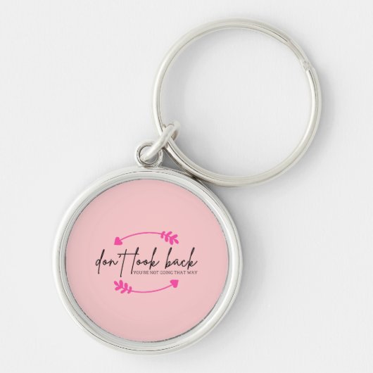 浮き上がりを見せモダンなやる気を起こさせるい キーホルダー (正面)