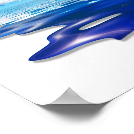 浮き上がる青空 ポスター (角)