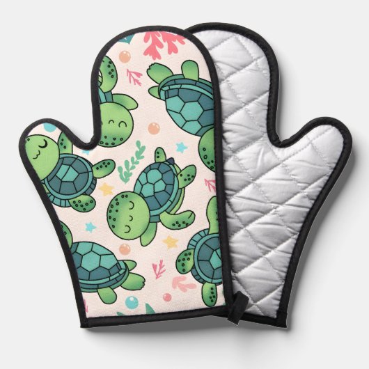 浮き亀 鍋つかみ (正面/裏面)