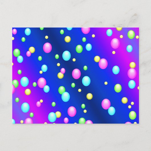 浮き出し泡 ポストカード (正面)