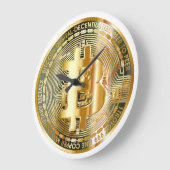浮き沈みのタイミング:ビットコイン ラージ壁時計 (傾斜)