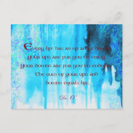 浮き沈みポストカード ポストカード (正面)