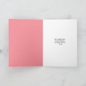 「浮き沈み」のティール(緑がかった色)がグリーティングカードに カード (内部)