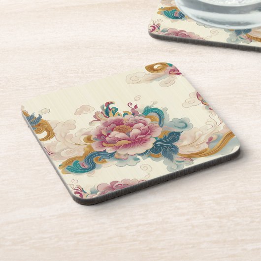 浮き牡丹 コースター (左側)