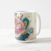 浮き牡丹 コーヒーマグカップ (正面右)