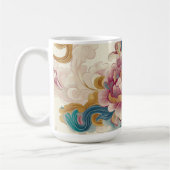 浮き牡丹 コーヒーマグカップ (左)