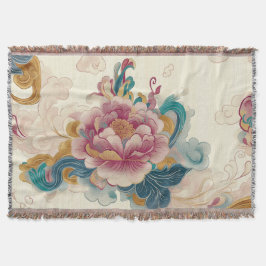 浮き牡丹 スローブランケット