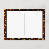 浮き素朴ハートチアリーダー葉書 ポストカード (裏面)