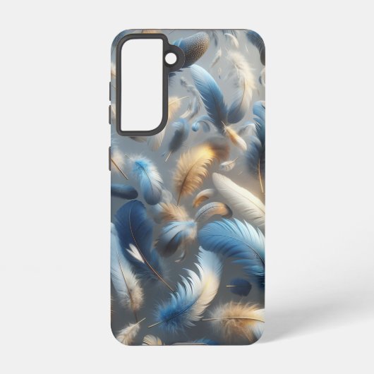 浮き羽毛コレクション付き電話ケースデザイン SAMSUNG GALAXYケース (裏面)
