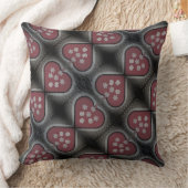 浮き花咲きハート クッション (ブランケット)