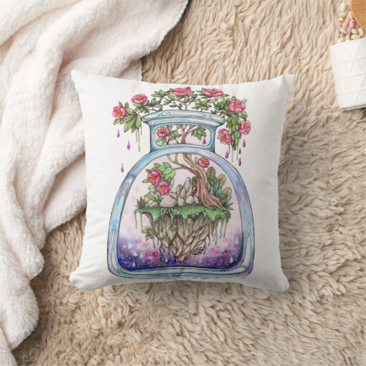 浮き花 クッション (ブランケット)