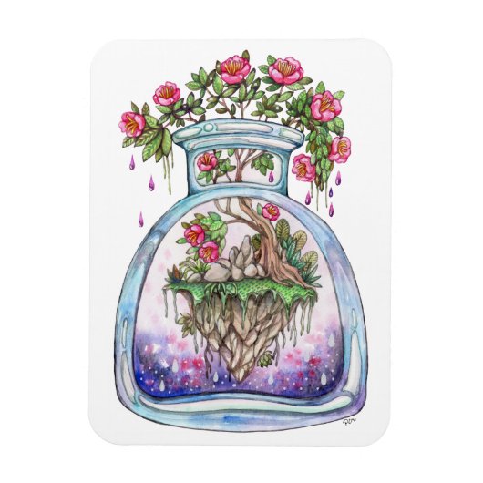 浮き花 マグネット (縦)