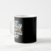 浮き輪でまったり川下り大好きです 面白Tシャツ コーヒーマグカップ (正面左)