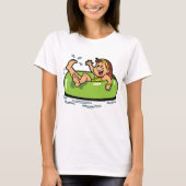 浮き輪に乗った少女 Tシャツ (正面)