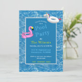 浮き輪プールパーティー 招待状 (スタンド正面)