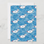 浮き輪プールパーティー 招待状 (裏面)