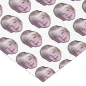 浮き頭写真の追加 – 小パターン黒 ショートテーブルランナー (コーナー)