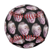 浮き頭写真の追加 – 小パターン黒 野球ボール (裏面)