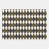 浮よくはしゃぐ動文字ゴシックHarlequin ラッピングペーパーシート (正面2)