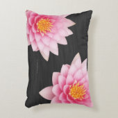 浮エレガント上ピンク蓮の花 アクセントクッション (正面(垂直))