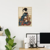 浮世絵にインスパイアされた~ドラマチックJAPAN ポスター (ホームオフィス)