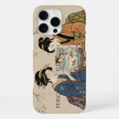 浮世絵にインスパイアされた - ドラマチックJAPAN iPhoneケース (裏面)