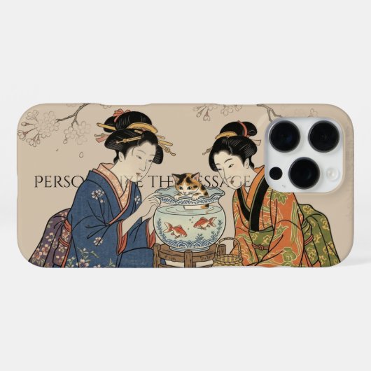 浮世絵にインスパイアされた - ドラマチックJAPAN iPhoneケース (裏面横)