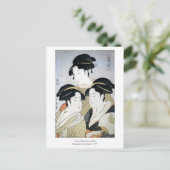 浮世絵の三美人 歌麿の美人たち ポストカード (スタンド正面)