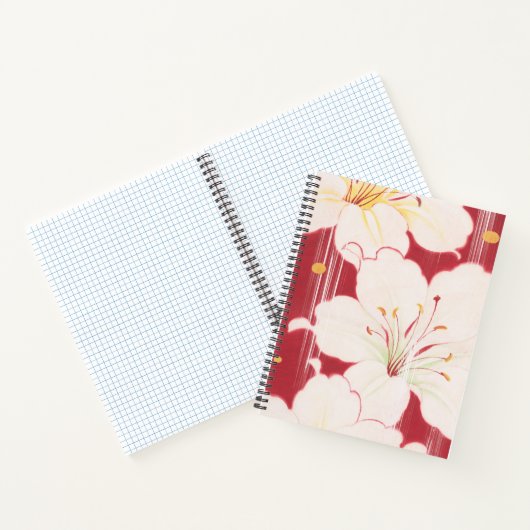 浮世絵の庭 – 儚い美しいの手帳 ノートブック (内部)