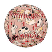 浮世絵の猫のパターン: 国芳 野球ボール (裏面)