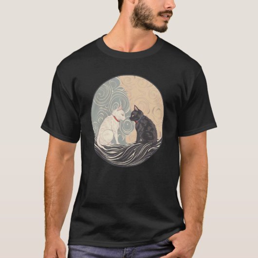 浮世絵の猫 Tシャツ (正面)