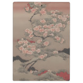 浮世絵の花の木 クリップボード (裏面)