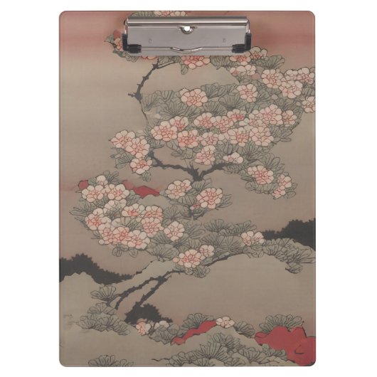 浮世絵の花の木 クリップボード (正面)